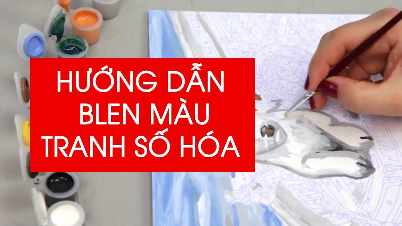 Blend và hướng dẫn blend trực tiếp trên tranh|Tranh tô... - youtube