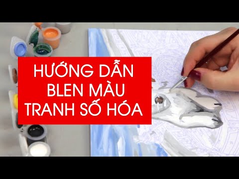 Video Blend và hướng dẫn blend trực tiếp trên tranh|Tranh tô... - youtube
