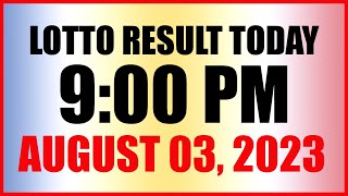 Lotto Result Today 9pm Draw August 3, 2023 Swertres Ez2 Pcso