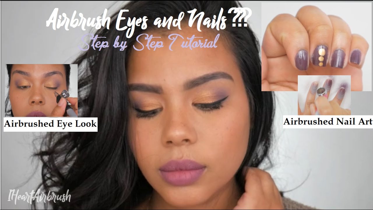 Airbrush Eyeshadow and Airbrushed Nails IHeartAirbrush YouTube