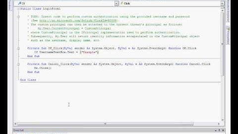 Microsoft Visual Basic 2008 Express Edition Basic Login Form (Part 1)