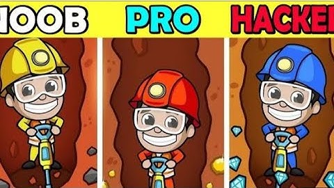 idle miner Noob vs Pro vs Hacker challenge