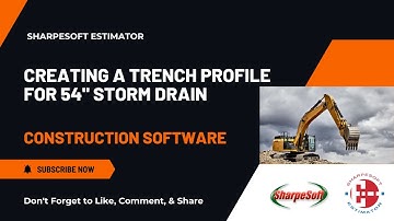 Need to bid pipeline work? Heavy Civil Trench Estimating Made Easy with the SharpeSoft - Estimator