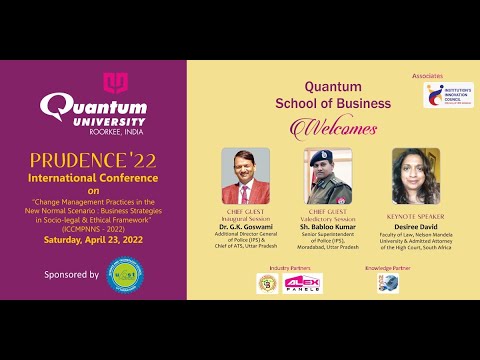 PRUDENCE22 | INTERNATIONAL CONFERENCE | QUANTUM UNIVERSITY| ROORKEE | TECH UNIVERSITY | UTTARAKHAND