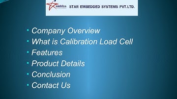 How to calibrate a load cell? | Calibration Load Cell | starembsys.in