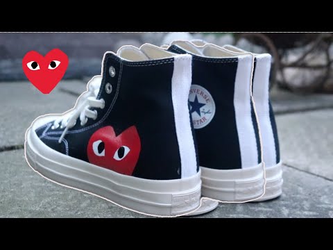 COMME DES PLAY Converse Edition Half Heart Chuck 70 Sneakers (Review) -
