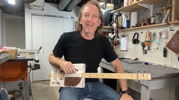 Are Cigar Box Guitars Hard To Play? Simple Strumming on a 3 String CBG with Mike Snowden in Open G