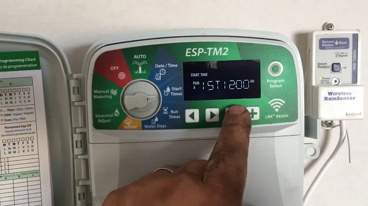 How to remove a start time from a irrigation controller sprinkler system