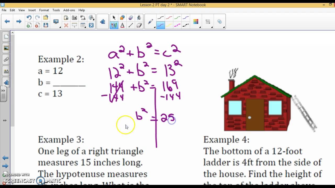 PThag Lesson 2 Finding a leg - YouTube