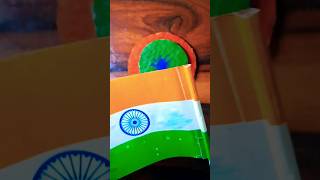 independence day craft . Indian flag stand craft. #art #craft #viral #shorts