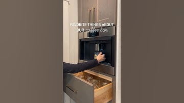 Features of our new coffee station including this built-in coffee system from @subzerowolf we love