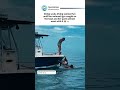 Doing scuba diving seemed fununtil her swimsuit got caught onthe boat and her pants almostwent with