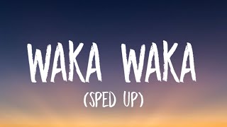 shakira - waka waka (sped up) (Lyrics) (FIFA World Cup 2010)