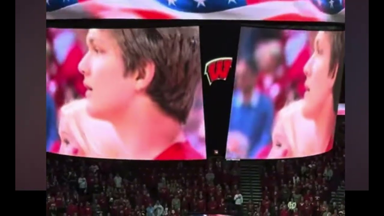 National Anthem – Badgers vs Marquette (Kohl Center, 12/6/25) live