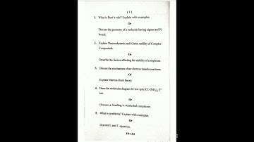 #Inorganic #Chemistry #Paper #2019 #M.Sc.(First Semester)Paper #vikramUniversity