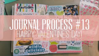 Journal Process in Hobonichi A6 | Stickering, Memory-keeping, + Creative Journaling