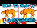 How To Draw A Saber-Toothed Tiger (Smilodon)