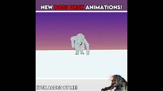 New Boss D-rex attack animations in jurassic blocky! #roblox #jurassicworld