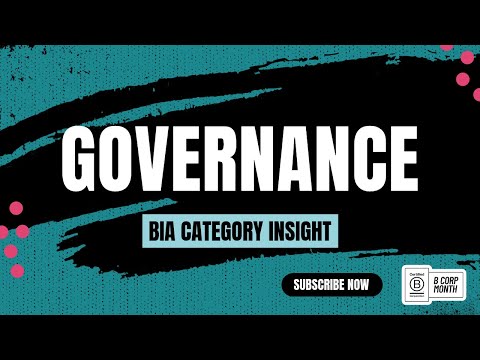 What is Governance and why does it matter? | B Corp category special