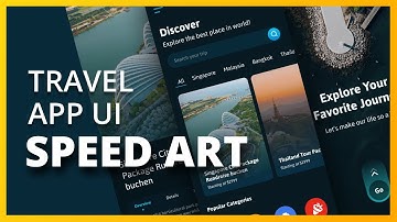 Travel App UI Design | Speed Art | Figma Tutorial | Vizon