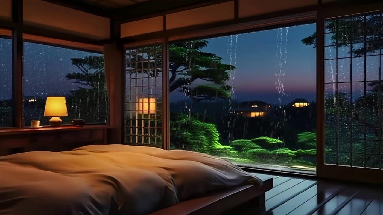INSTANT DEEP SLEEP - Relaxing Night Music + Soft Rain | Anxiety & Stress Relief