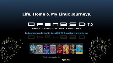 OpenBSD 7 0 : On The Metal Living In OpenBSD Getting Ready For The New Release. Using FFMPEG & AUCAT