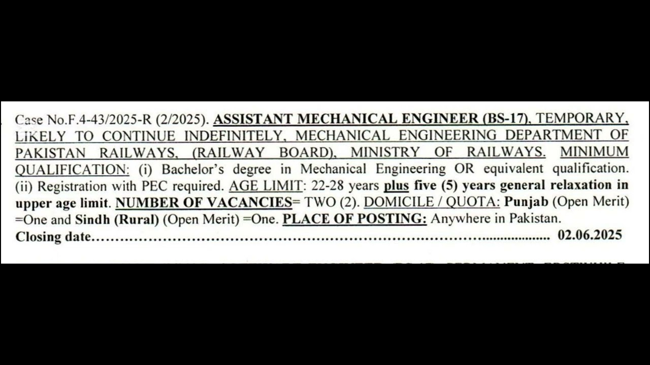 Assistant Mechanical Engineer Jobs