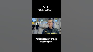 Part. 1.white coffee Airport check Madrid spain👮 #like #subscribe#youtube #video