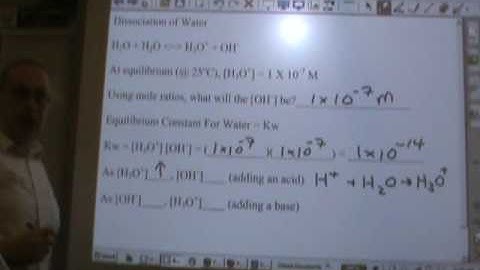 Chemistry Tutorial 11.3b:  Kw