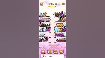 bird sort 2 color puzzle solution niveau 113