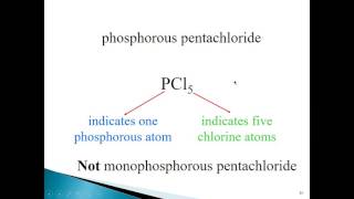 Chapter 5. Naming Binary Molecular Compounds