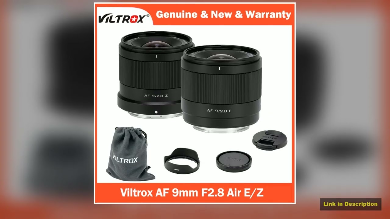 NEW Viltrox 9mm F28 Air Auto Focus UltraWide APSC Prime Lens for Sony EMount ZVE10 ZVE10II A6400
