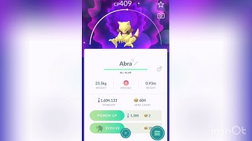 Evolving SHINY Abra to Alakazam ✨