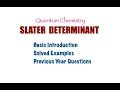 Quantum: Slaters Determinant