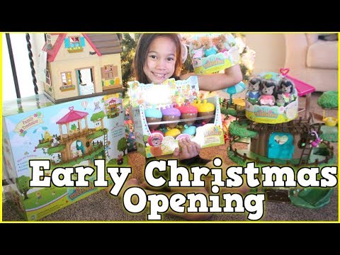 Early Christmas Opening! Giant Presents Toy Hunt! Lil Woodzeez Squishy Lol Surprise Pet Kids Toys