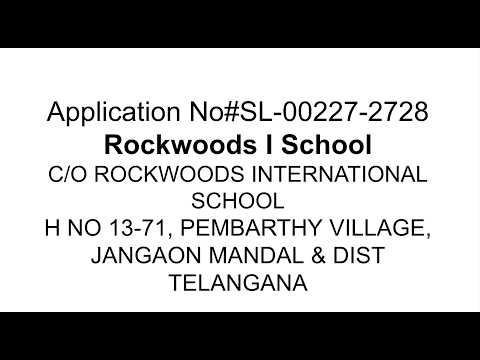 Rockwoods i School Jangaon