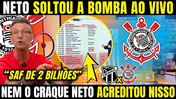 AGORA A COISA FICOU SÉRIA! CRAQUE NETO REVELOU TUDO AO VIVO! SAF DE 2 BILHÕES NO CORINTHIANS E MAIS