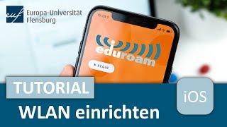 WLAN Eduroam einrichten (iOS-Anleitung für Studis, Europa-Universität Flensburg)