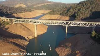 Mega Drought to Floods - California's epic before and after videos - Oroville Folsom - Donner Pass