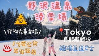 【日本東京】EP1 野澤溫泉滑雪場❄機場直達野沢巴士日本最長雪道自學單板全紀錄歷史百年溫泉村冬奧滑雪場靜泉莊 SeisensoAction4