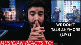 Musician Reacts To Jungkook & Charlie Puth - WE DON'T TALK ANYMORE Live Resimi