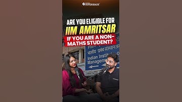 Can You Apply for IIM Amritsar’s IPM Without Core Maths in Class 12? 🤔| #shorts