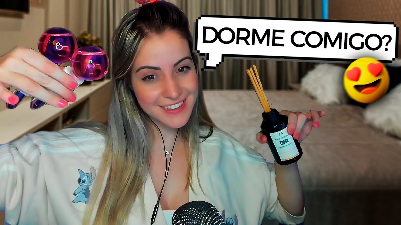+18 ASMR - NAMORADA CARINHOSA TE BOTANDO PRA DORMIR!! 😍😴
