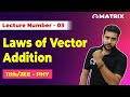 Laws of Vector Addition | Vectors Lecture No.3 | Class 11/JEE Physics - Matrix JEE Coaching Sikar