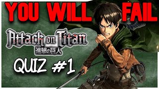 Attack On Titan ANIME QUIZ #1 (Season 1) screenshot 5