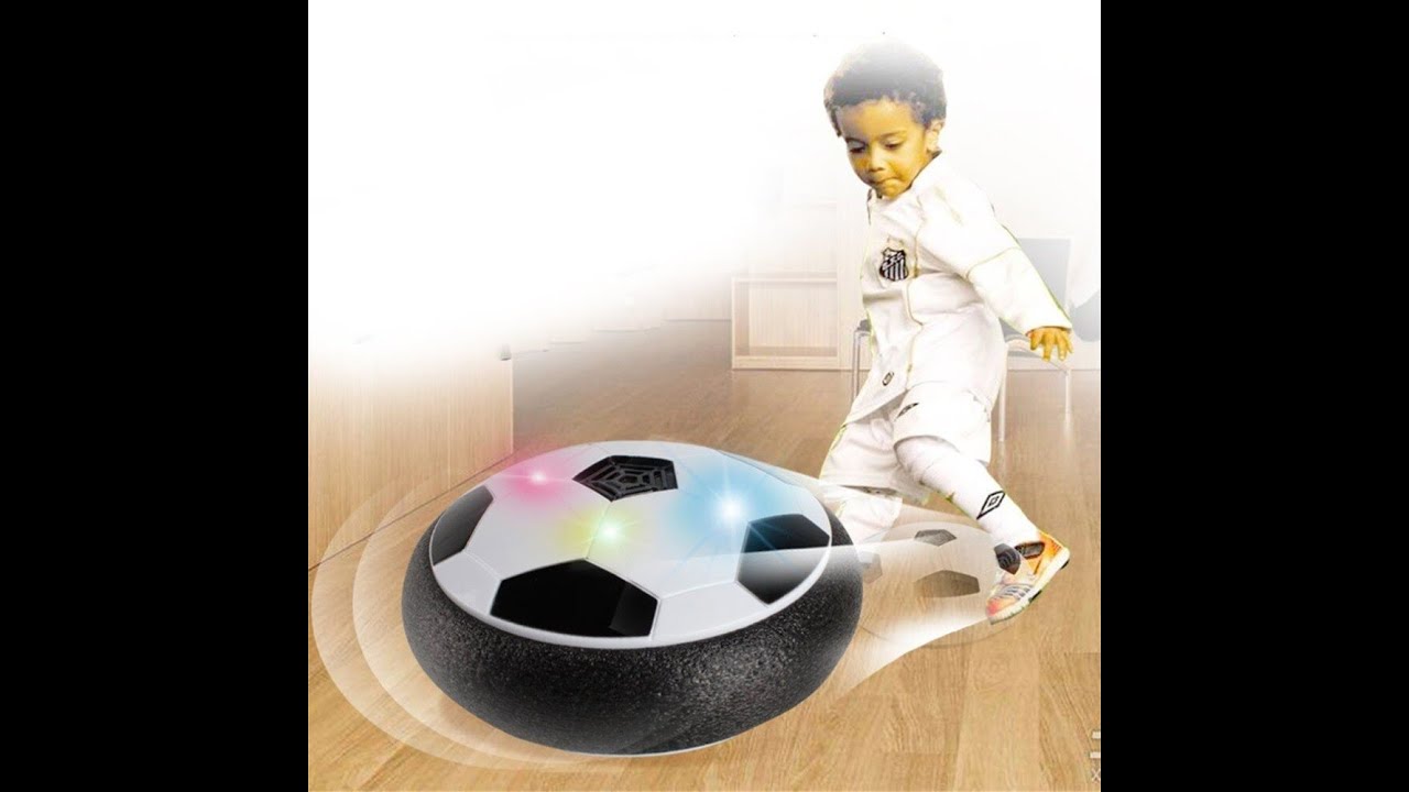 LED Light Flashing Suspension Ball Air Power Football Toy Home Game Disc Gliding Soccer