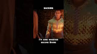 backing — Dragon age : Inquisition dialogue scene