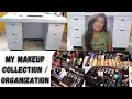My makeup collection  organisation  my small vanity tour    makeup collection 2020