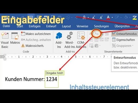 Video: Was ist ein Inhaltssteuerelement in Word?