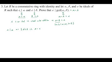 Divisibility and the GCD of Ideals